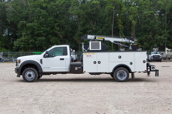 New Palfinger PSC 6025 Hydraulic with PAL Pro 43 service body on New Ford F-550