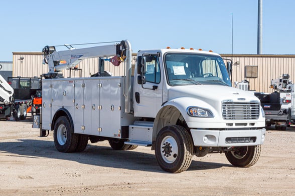 New Stellar 12630 TMAX 2-14 service body on New Freightliner M2 106