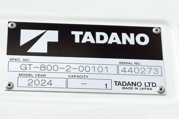 New Tadano GT-800XL-2