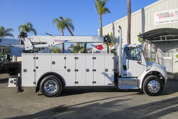 New Stellar 12630 TMAX 2-14 service body on New Freightliner M2 106