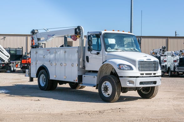 New Stellar 12630 TMAX 2-14 service body on New Freightliner M2 106