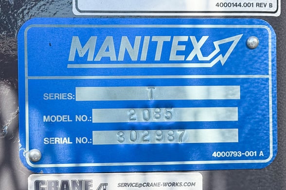 New Manitex 2085T on New Kenworth T880