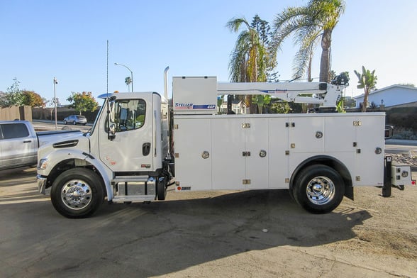 New Stellar 12630 TMAX 2-14 service body on New Freightliner M2 106