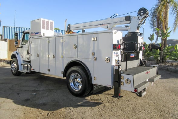 New Stellar 12630 TMAX 2-14 service body on New Freightliner M2 106