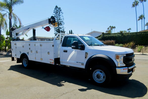 New Stellar 7630 TMAX LP-14 LP gas body on New Ford F-600