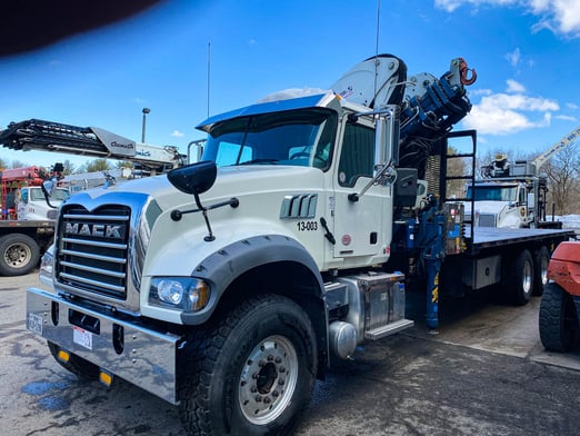 Used 2015 Cormach 50000 E9 on Used 2019 Mack Granite 64FR