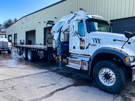 Used 2015 Cormach 50000 E9 on Used 2019 Mack Granite 64FR