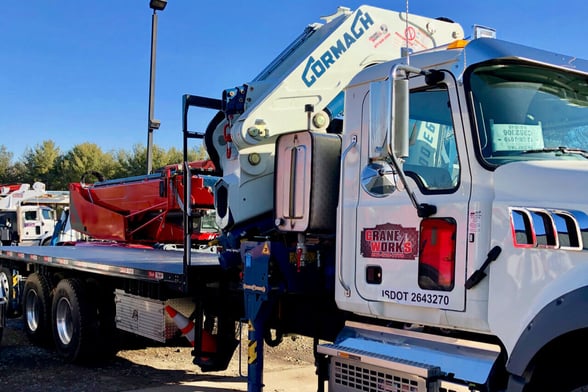 Used 2015 Cormach 38000 E6F on Used 2019 Mack Granite 64FR