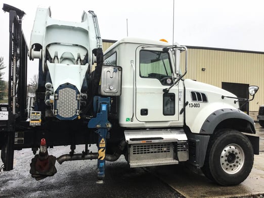 Used 2015 Cormach 50000 E9 on Used 2019 Mack Granite 64FR